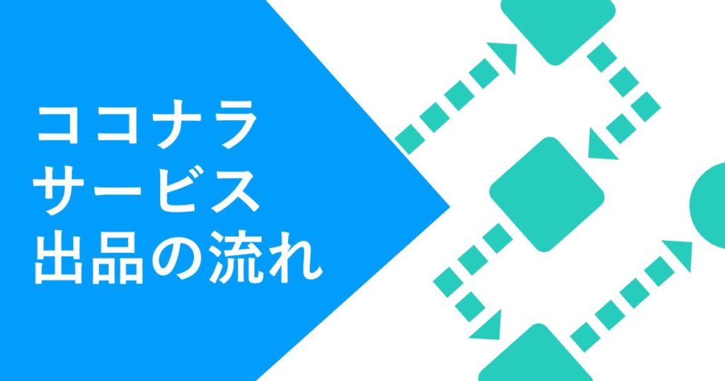 ココナラサービス出品の流れ