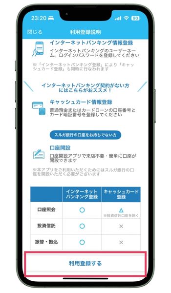 スルガ銀行CONNECTに利用登録する